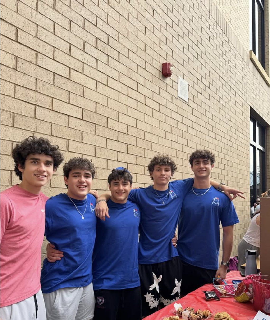 Club members in club shirts at the 2025 Club Fair
